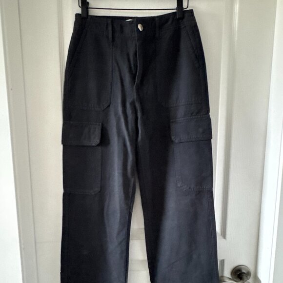 Zara High TRF rise straight leg Cargo Pants - Picture 2 of 5
